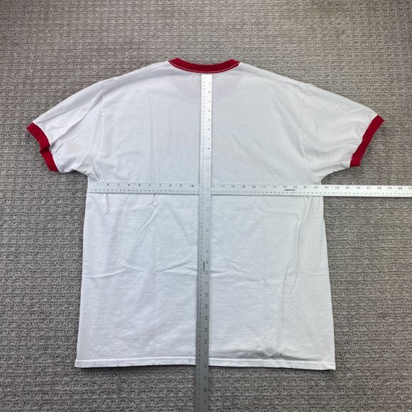 WWE Authentic Shirt Men Extra Large XL White Red Hot Ronda! Ringer Tee Wrestling - Picture 5 of 7